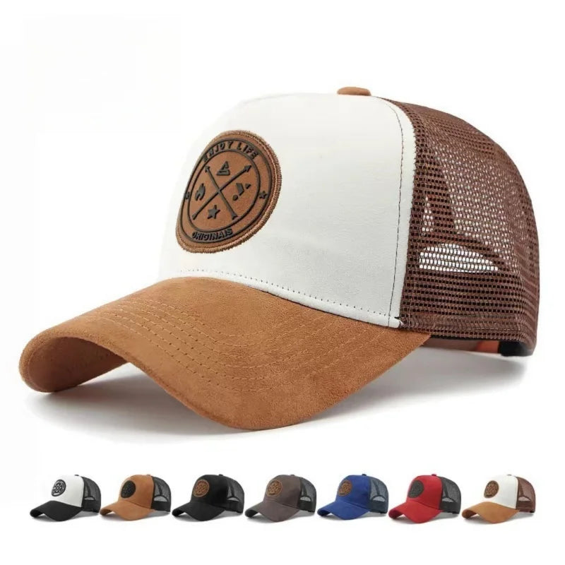 Boné Trucker de Verão – Malha Respirável Ajustável Estilo Snapback Unissex ‘Enjoy Life