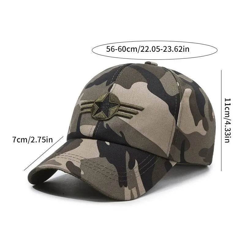 Boné Camuflado Esportivo – Proteção Solar Ajustável para Corrida e Outdoor Unissex