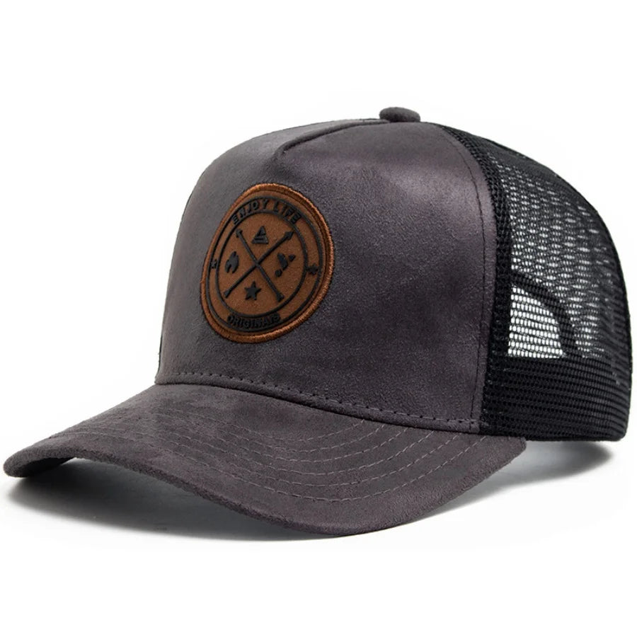 Boné Trucker de Verão – Malha Respirável Ajustável Estilo Snapback Unissex ‘Enjoy Life