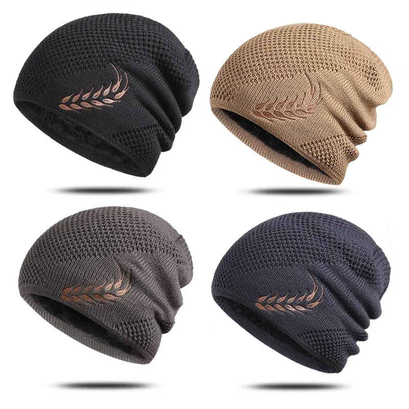 Gorro Leaf Premiun - Malha Espessa com Forro Polar, Térmico