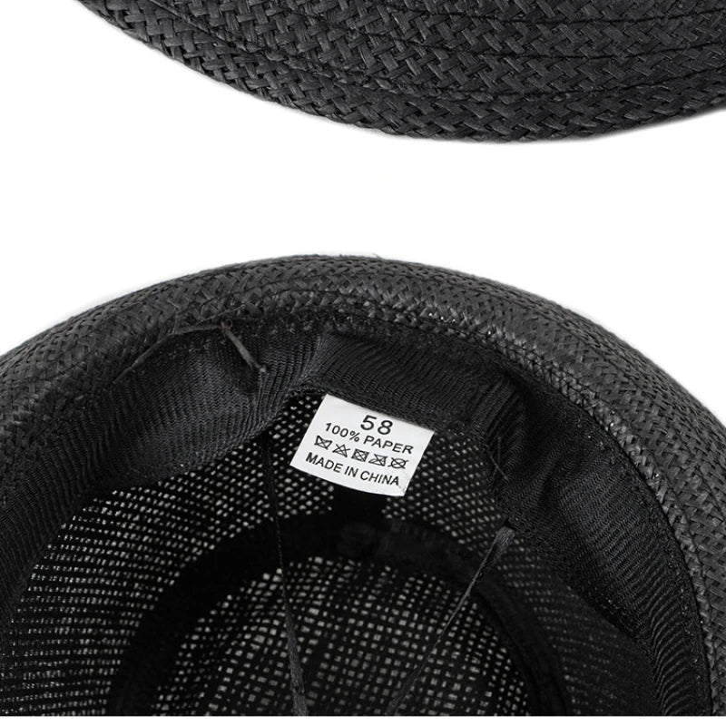 Chapéus de praia femininos na primavera verão britânico europeu e americano jazz chapéus homens fedoras chapéus de palha balde de viagem ao ar livre chapéus de sol