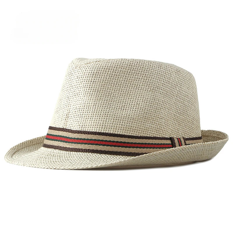 Chapéus de praia femininos na primavera verão britânico europeu e americano jazz chapéus homens fedoras chapéus de palha balde de viagem ao ar livre chapéus de sol