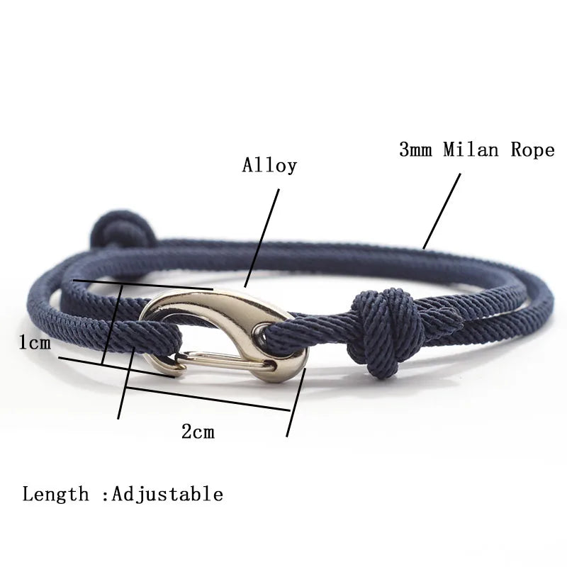 Pulseira Masculina Brigantium – Liga de Zinco com Cordão Trançado e Fecho Lagosta Estilo Geométrico