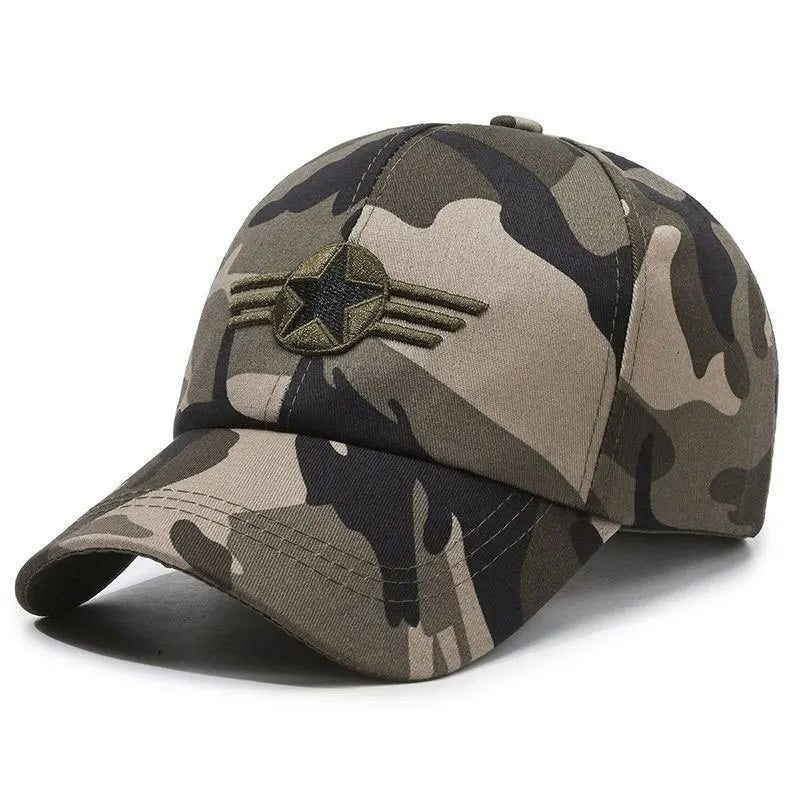 Boné Camuflado Esportivo – Proteção Solar Ajustável para Corrida e Outdoor Unissex