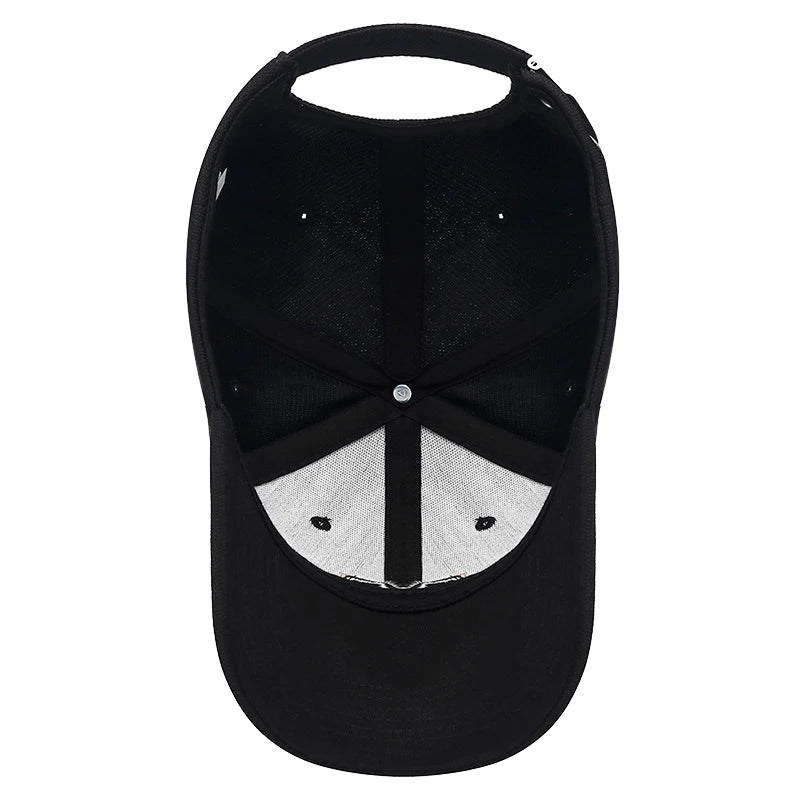 Boné Embroidery M - Baseball em Algodão com Bordado Tridimensional, Estilo Casual e Esportivo, Ajustável, Modelo de Aba Curva