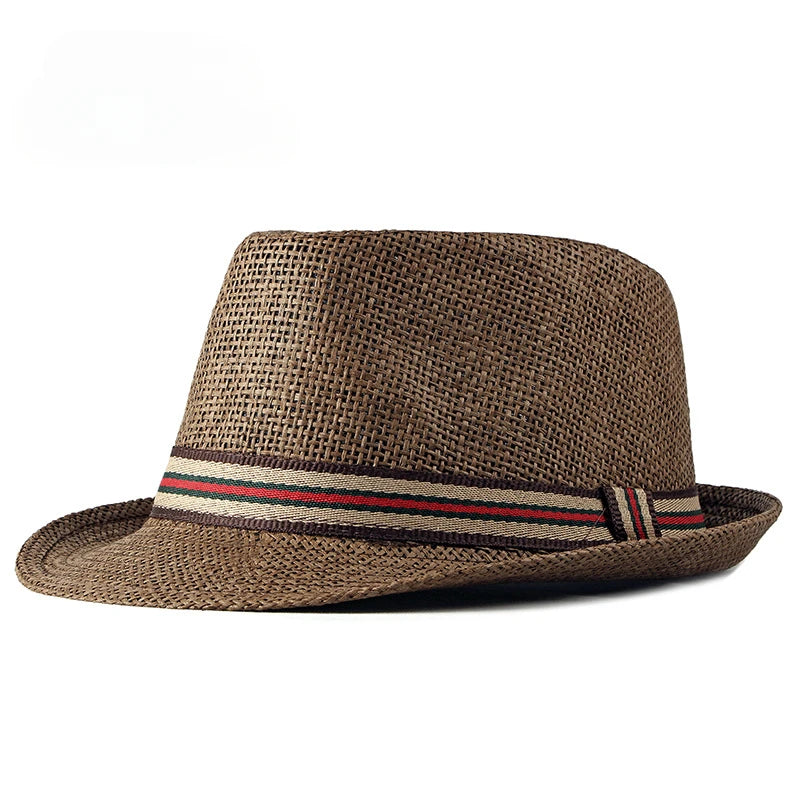 Chapéus de praia femininos na primavera verão britânico europeu e americano jazz chapéus homens fedoras chapéus de palha balde de viagem ao ar livre chapéus de sol