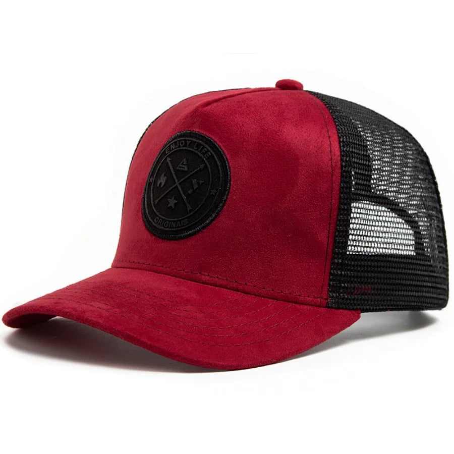 Boné Trucker de Verão – Malha Respirável Ajustável Estilo Snapback Unissex ‘Enjoy Life