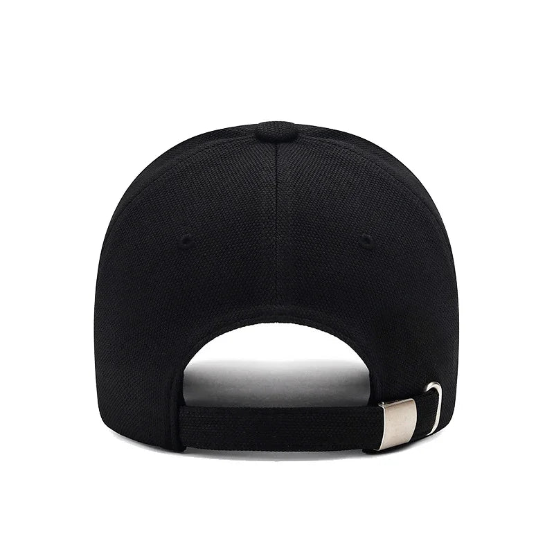 Boné Embroidery M - Baseball em Algodão com Bordado Tridimensional, Estilo Casual e Esportivo, Ajustável, Modelo de Aba Curva