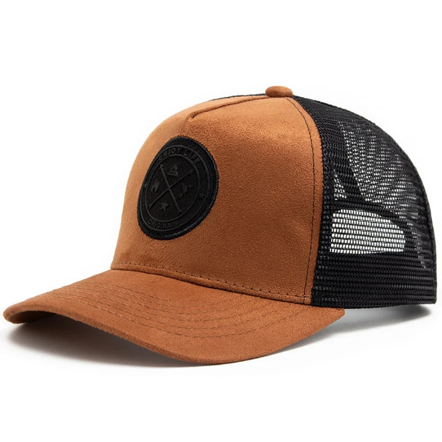 Boné Trucker de Verão – Malha Respirável Ajustável Estilo Snapback Unissex ‘Enjoy Life
