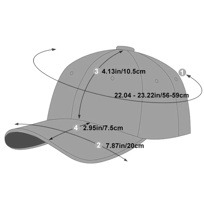 Boné Letter Print PU – Estilo Baseball Ajustável Primavera e Outono Unissex