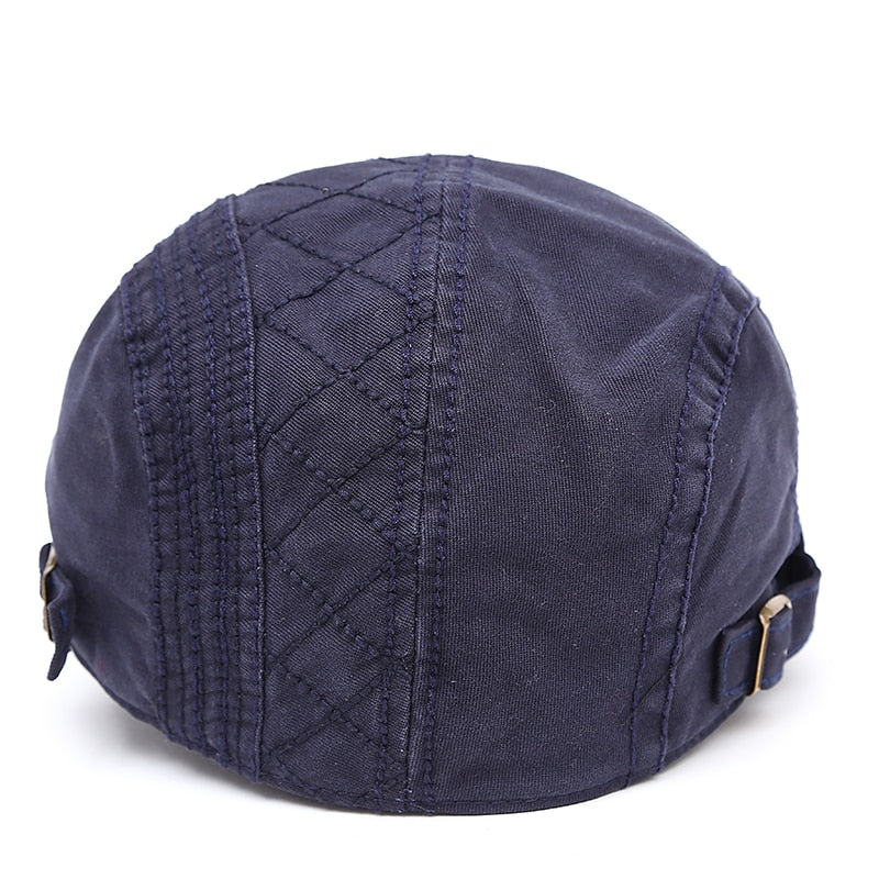 Boina de Algodão Vintage Manager - Chapéu Plano Masculino, Casquette, Estilo Retrô